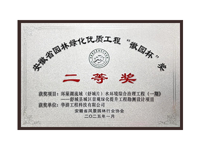 安庆荣获2025“徽园杯”奖二等奖